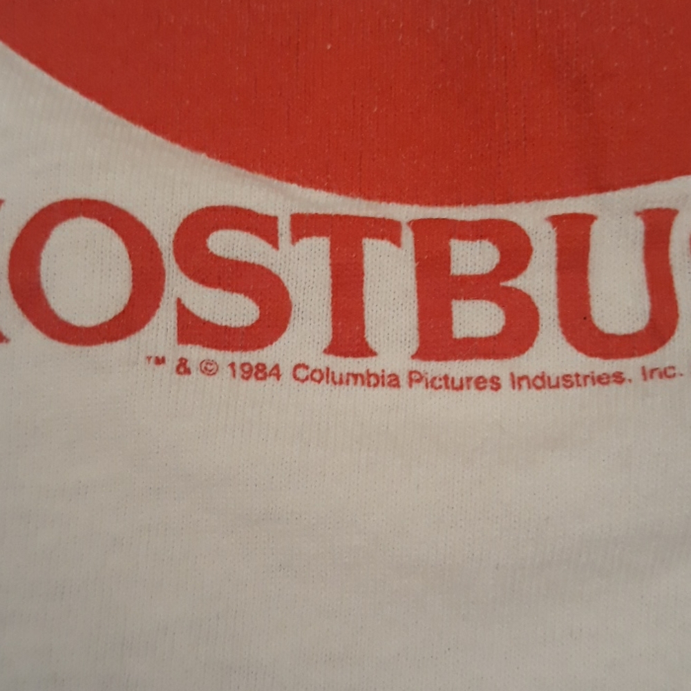 Ghostbusters Movie Columbia Pictures All Sport‎ White T Shirt Large VTG 80s - Picture 3 of 7